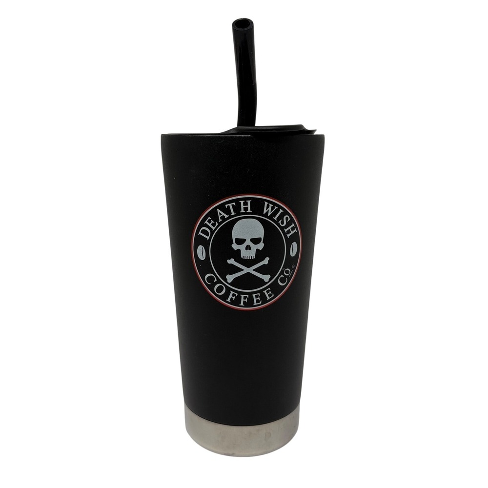 Death Wish Coffee Co. Klean Kanteen 20oz Insulated Tumbler with Straw